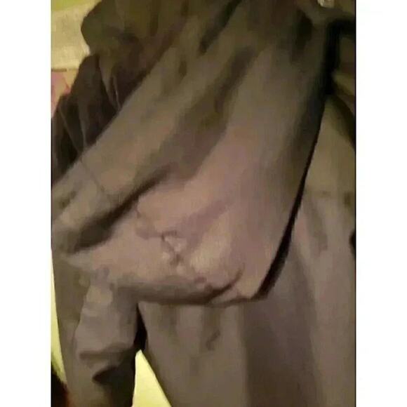 SEAN JOHN HEAVYWEIGHT POLYESTER COAT MID LENGTH BLACK WOMEN’S SIZE MEDIUM A16 - Picture 4 of 5